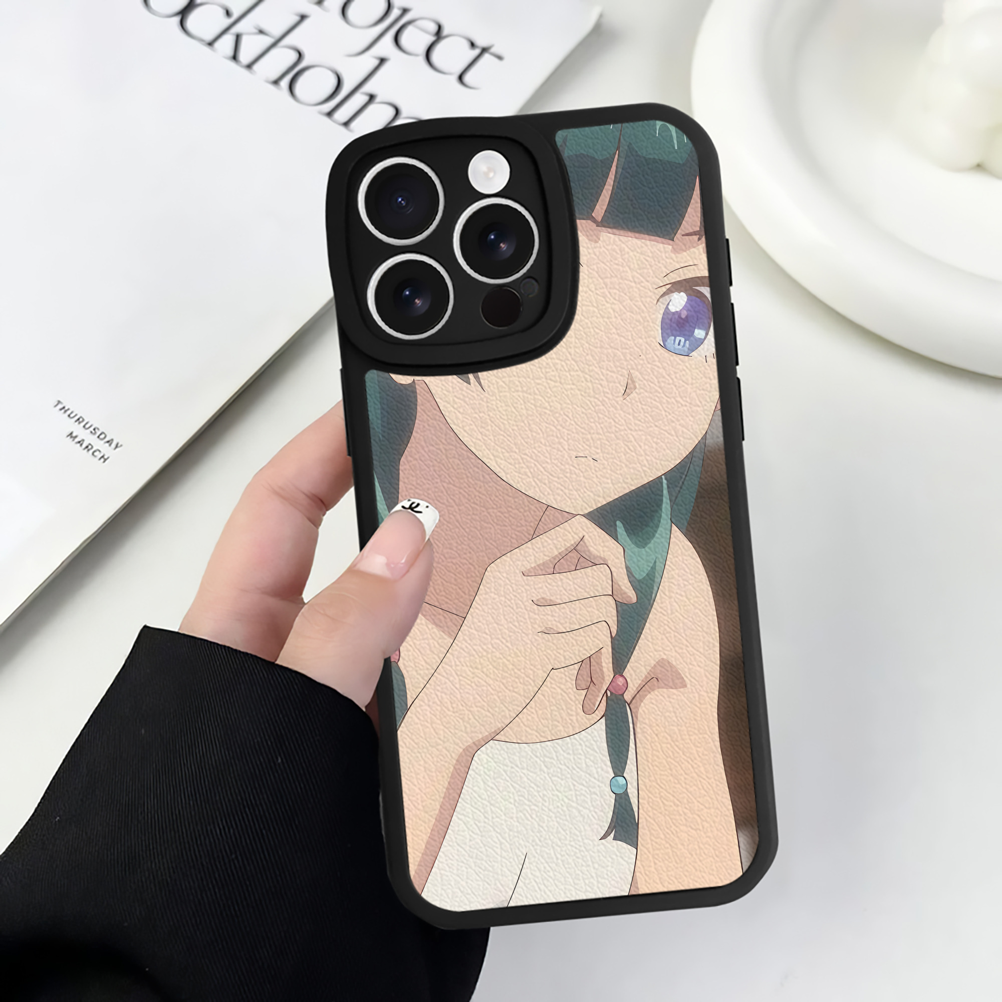 薬屋のひとりごと The Apothecary Diaries 【iPhone 16シリーズ対応】シリコンスマホケース（レザー調） 材質：シリコン